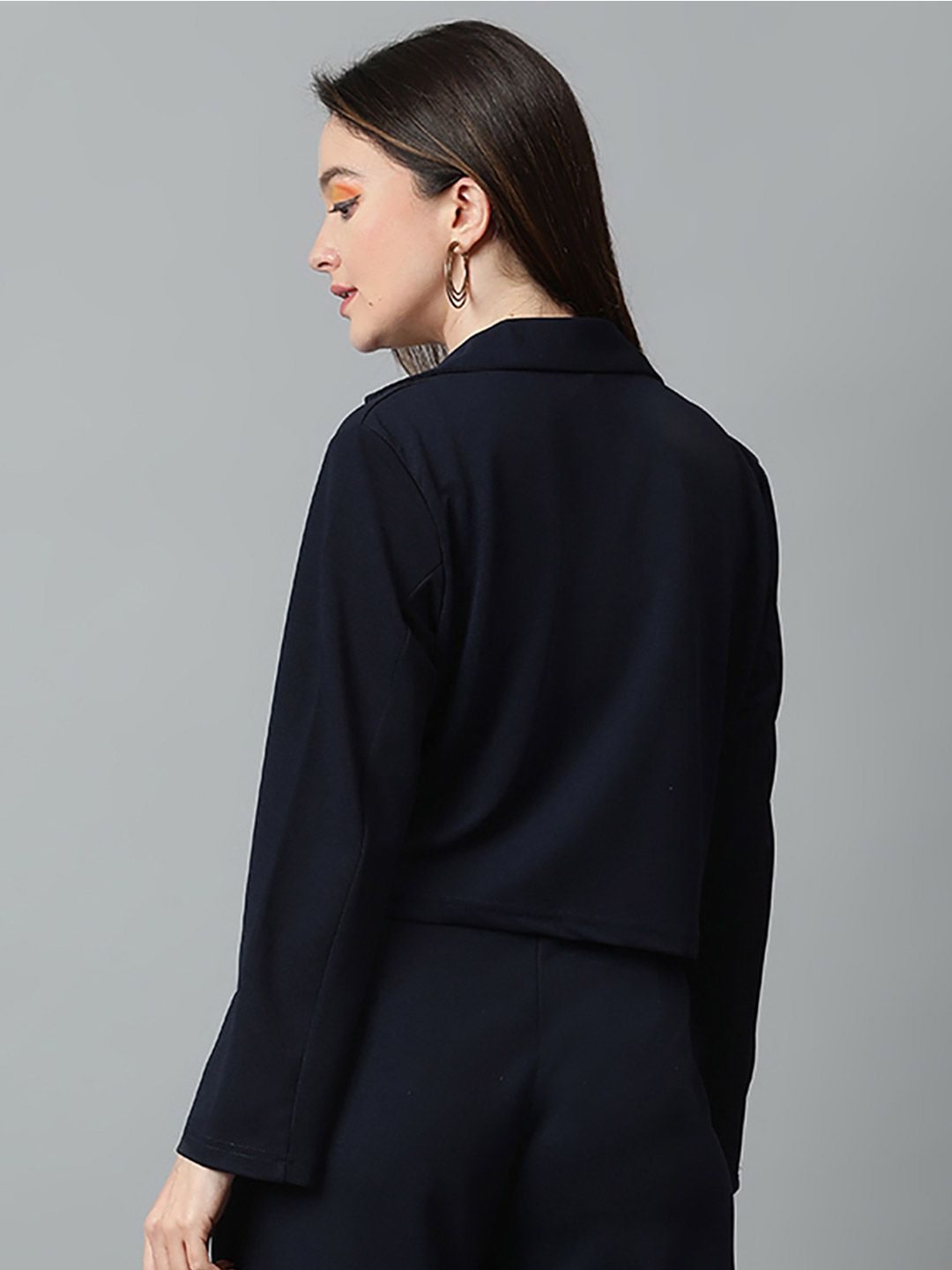 KOTTY Basics Double Breasted Crop Blazer