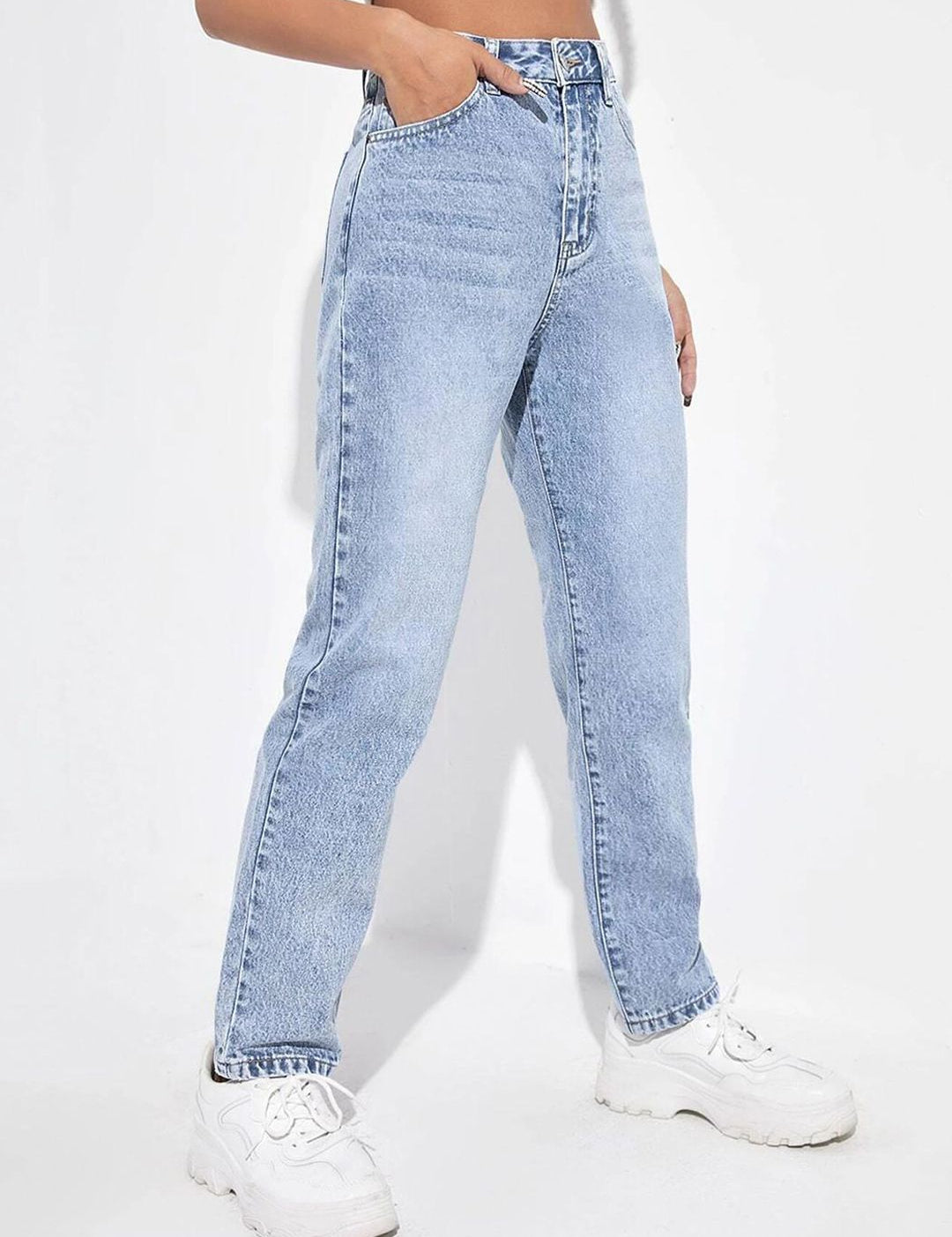 Kotty Women Regular Fit Cotton High-Rise Jeans