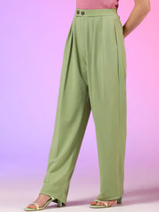 Kotty Women Classic High-Rise Pleated Trousers
