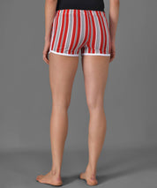 KOTTY  Floral Print Women Red Night Shorts