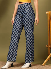 Kotty Women Straight Fit High-Rise Stretchable Jeans