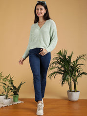 Kotty Women Cotton Ribbed Sweater