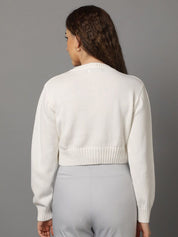 Kotty Women V-Neck Cotton Crop Cardigan