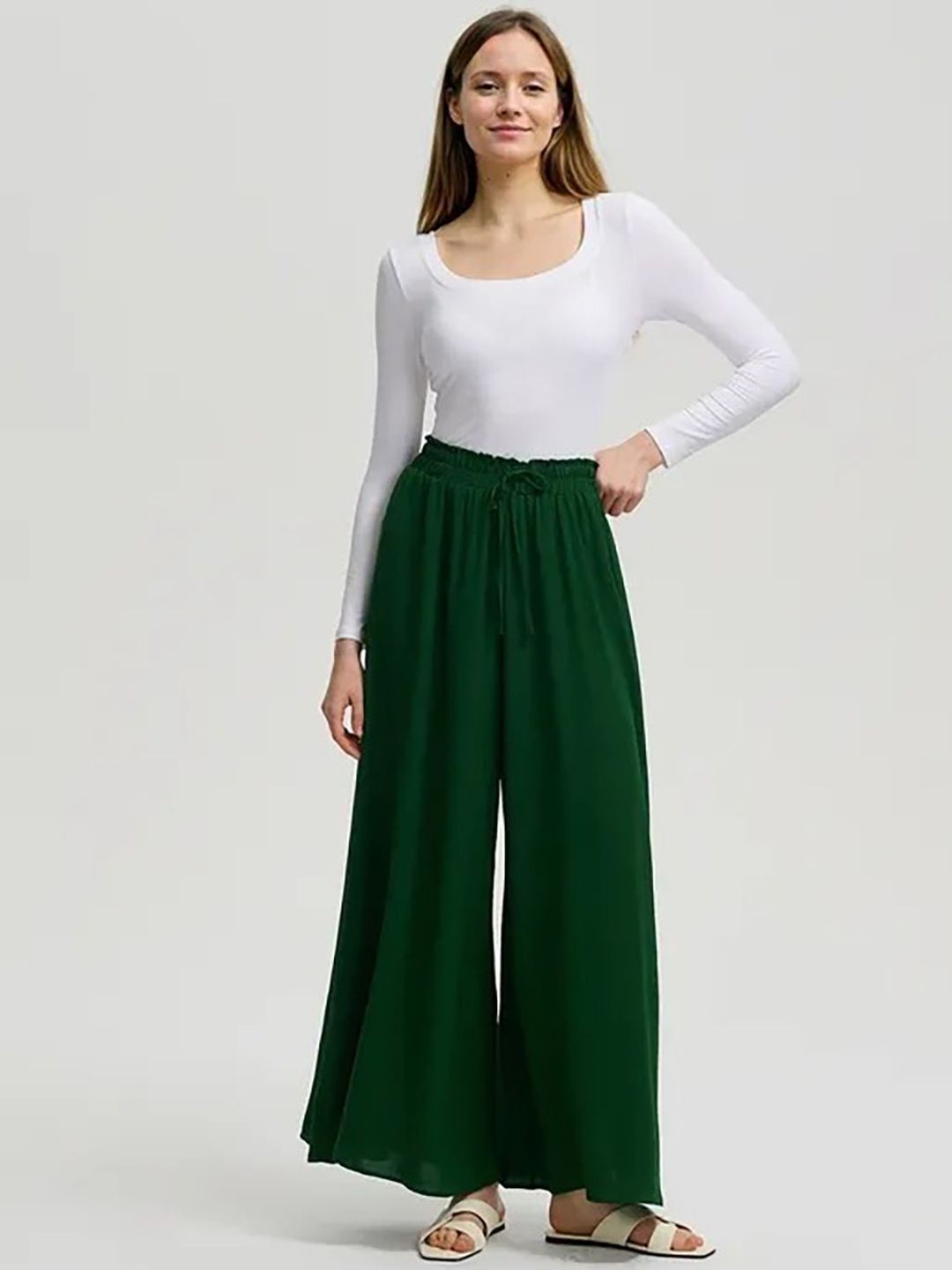 Kotty Women High-Rise Easy Wash Pleated Trousers