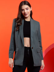 Kotty Solid Shawl Collar Overcoat