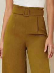 Kotty Women Straight Fit High-Rise Formal Trousers