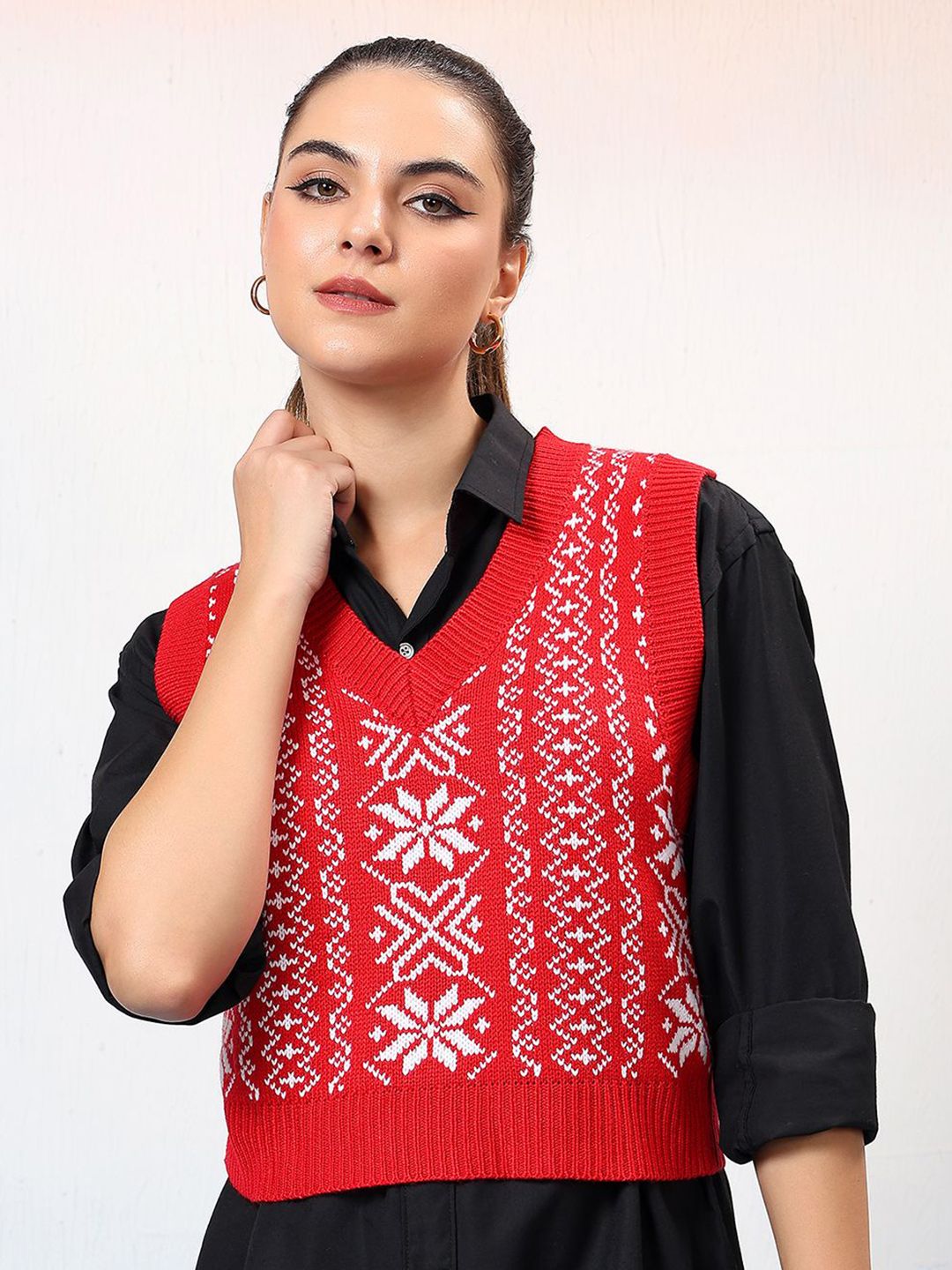 Kotty Women Printed Crop Pullover