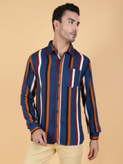 Kotty Men Relaxed Spread Collar Graphic Printed Casual Shirt