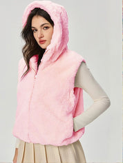 Kotty Women Hooded Self Design Open Front Jacket