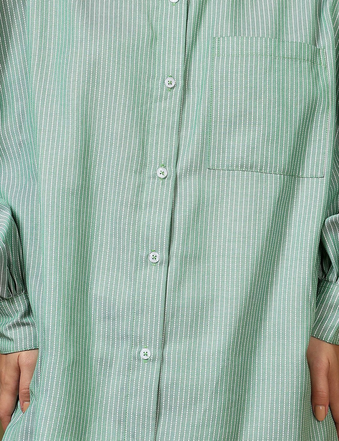 Kotty Women Opaque Printed Casual Oversized Shirt