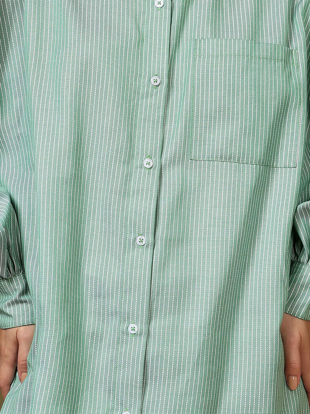 Kotty Women Opaque Printed Casual Oversized Shirt