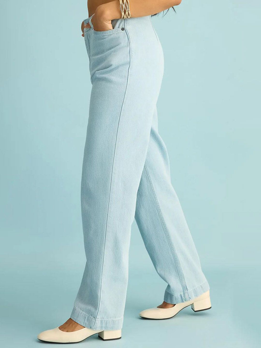 Kotty Women Jean Straight Fit High-Rise Stretchable Jeans