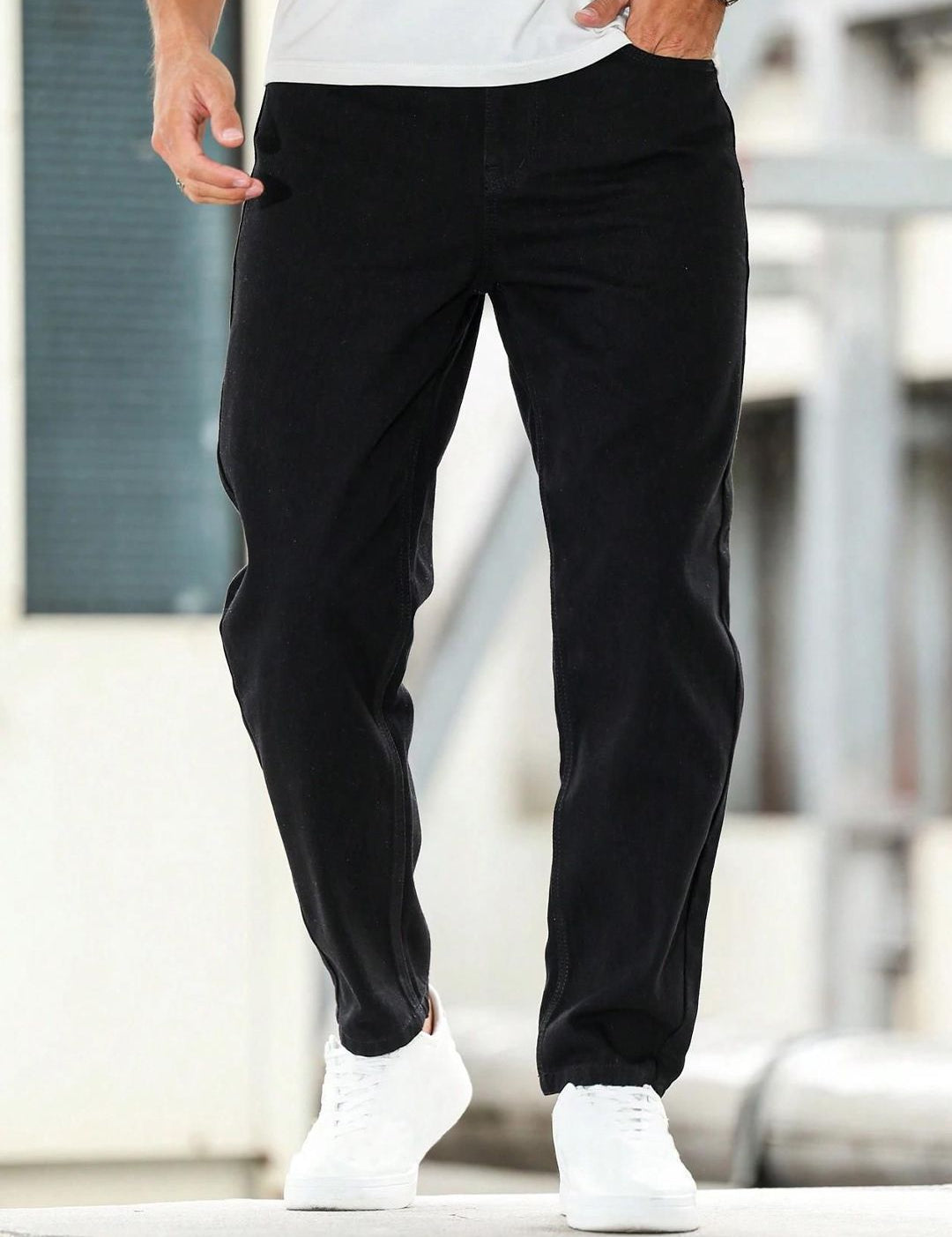 Kotty Men Straight Fit Low-Rise Stretchable Jeans