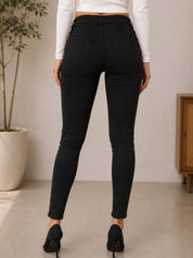 Kotty Women Grey Jean High-Rise Highly Distressed Stretchable Jeans