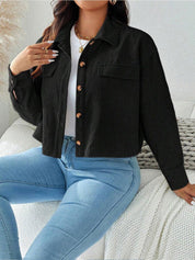 CURVE BY KOTTY Women Solid Spread Collar Regular Fit Casual Shirt