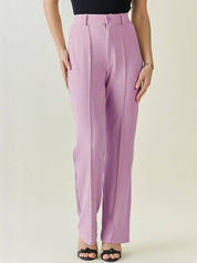 Kotty Women Relaxed Straight Leg High-Rise Trousers
