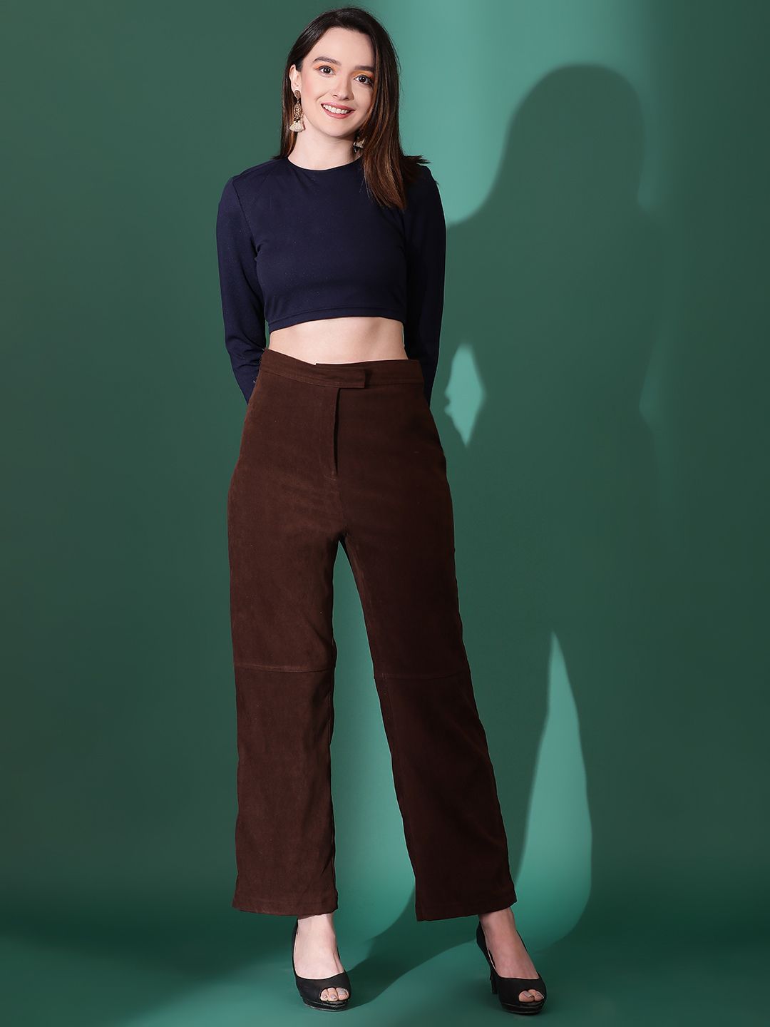 Kotty Women Solid High Neck Top