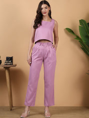 Kotty Sleeveless Crop Top With Trouser 