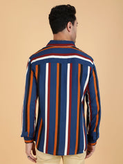 Kotty Men Relaxed Spread Collar Graphic Printed Casual Shirt