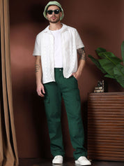 Kotty Men Relaxed Easy Wash Cargos Trousers