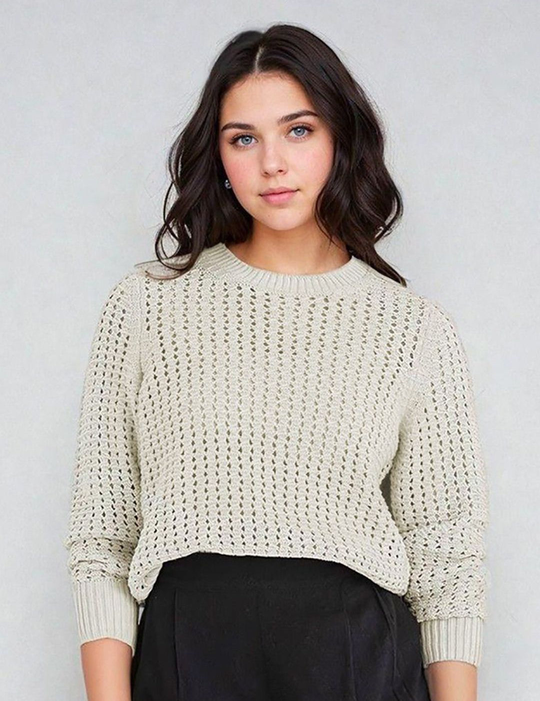 Kotty Women Open Knit Pullover