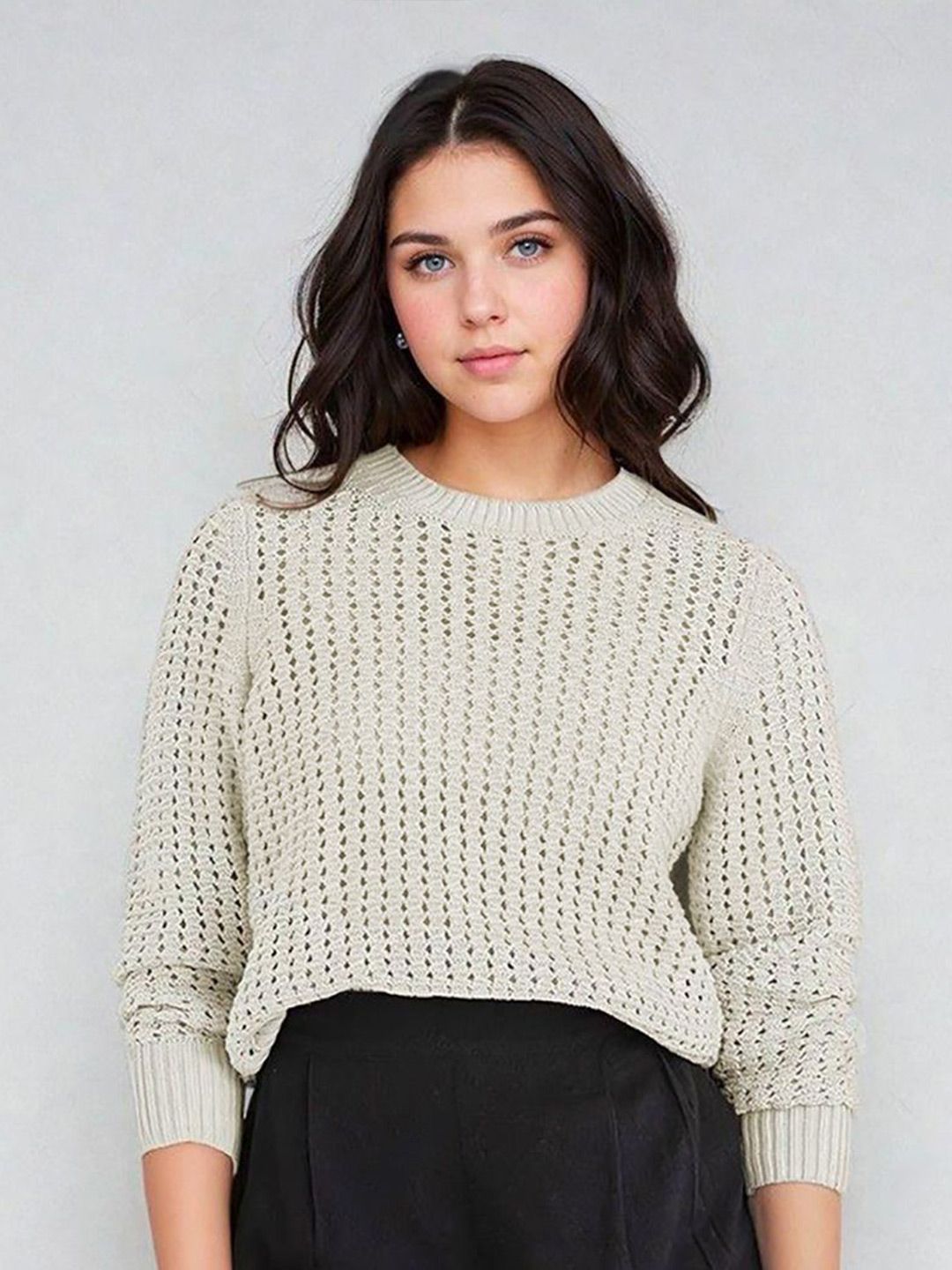 Kotty Women Open Knit Pullover