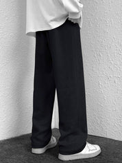 Kotty Men Solid Mid-Rise Relaxed Relaxed Fit Regular Trousers