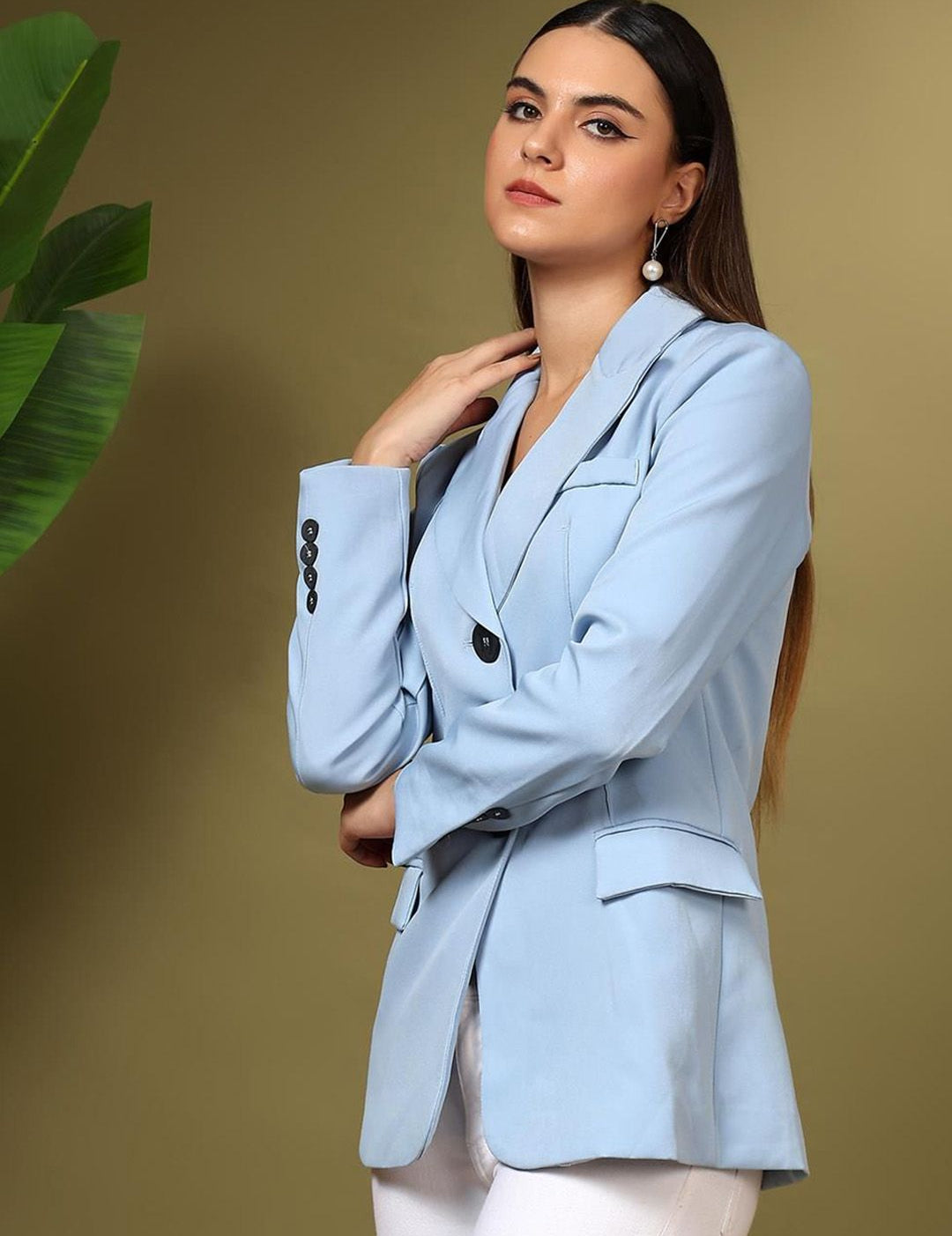 Kotty Notched Lapel Single Breasted Blazer