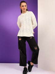 Kotty Women Cable Knit Pullover