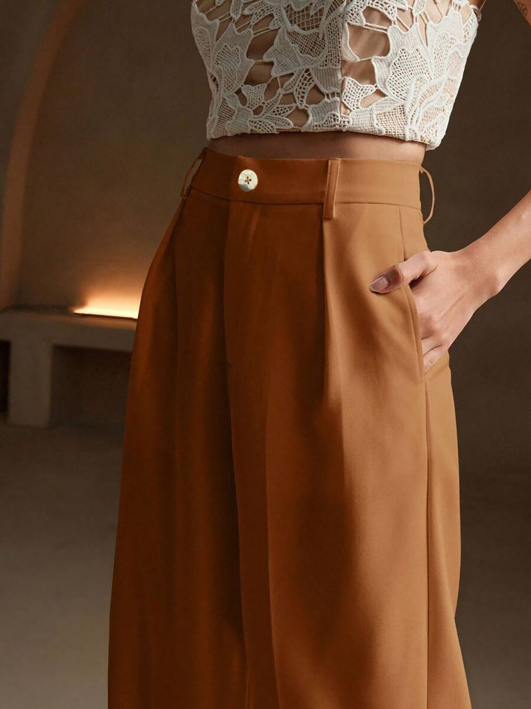 Kotty Women Relaxed High-Rise Formal Trousers