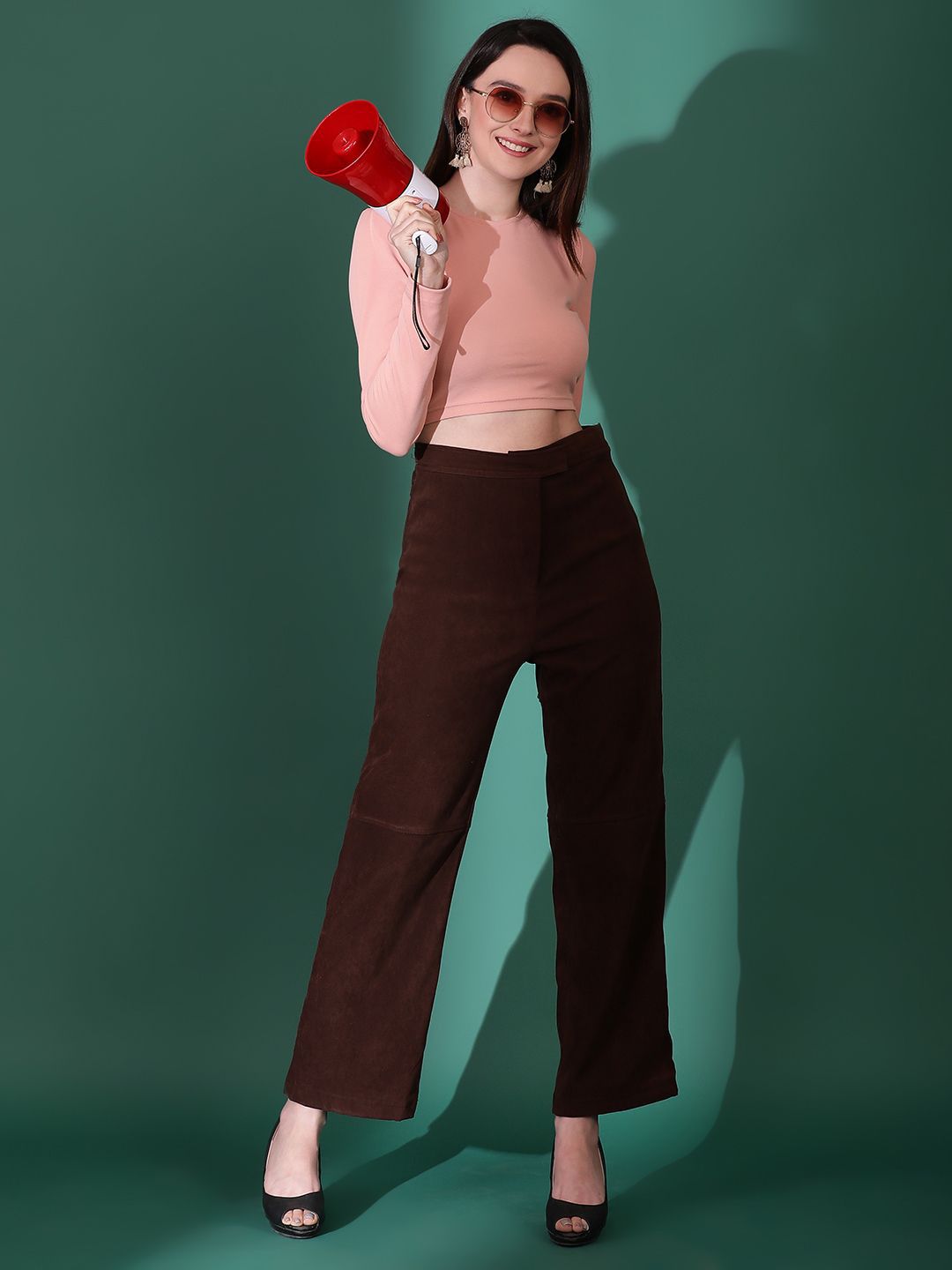 Kotty Women Solid High Neck Top