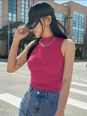 Kotty Women Solid High Neck Top