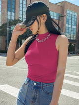 Kotty Women Solid High Neck Top