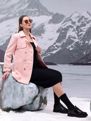 Kotty Women Notched Lapel Overcoat