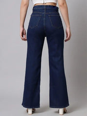 Kotty Women Bootcut High-Rise Stretchable Cotton  Jeans