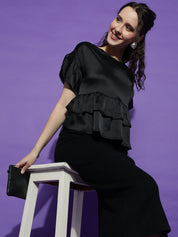 Kotty Women Solid Round Neck Top