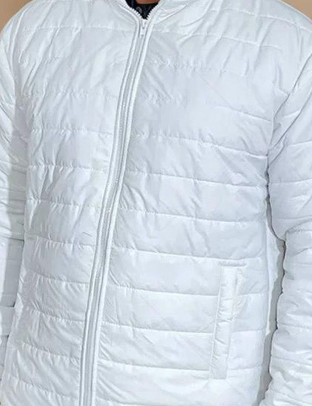 Kotty Men Self Design Mock Collar Puffer Jacket