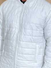 Kotty Men Self Design Mock Collar Puffer Jacket