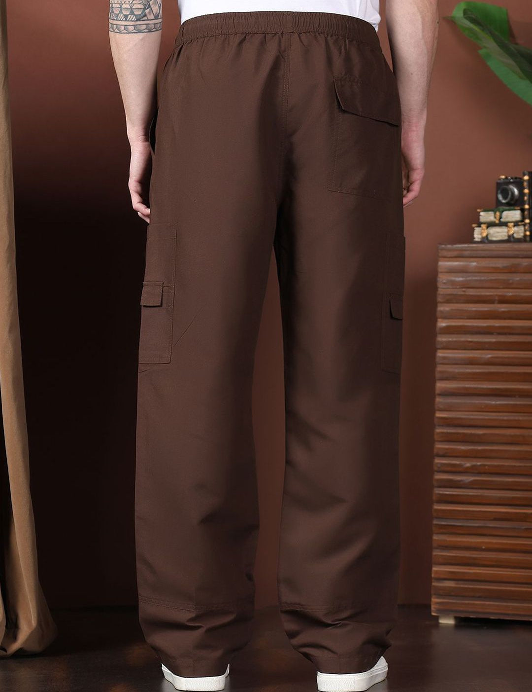 Kotty Men Relaxed Easy Wash Cargos Trousers