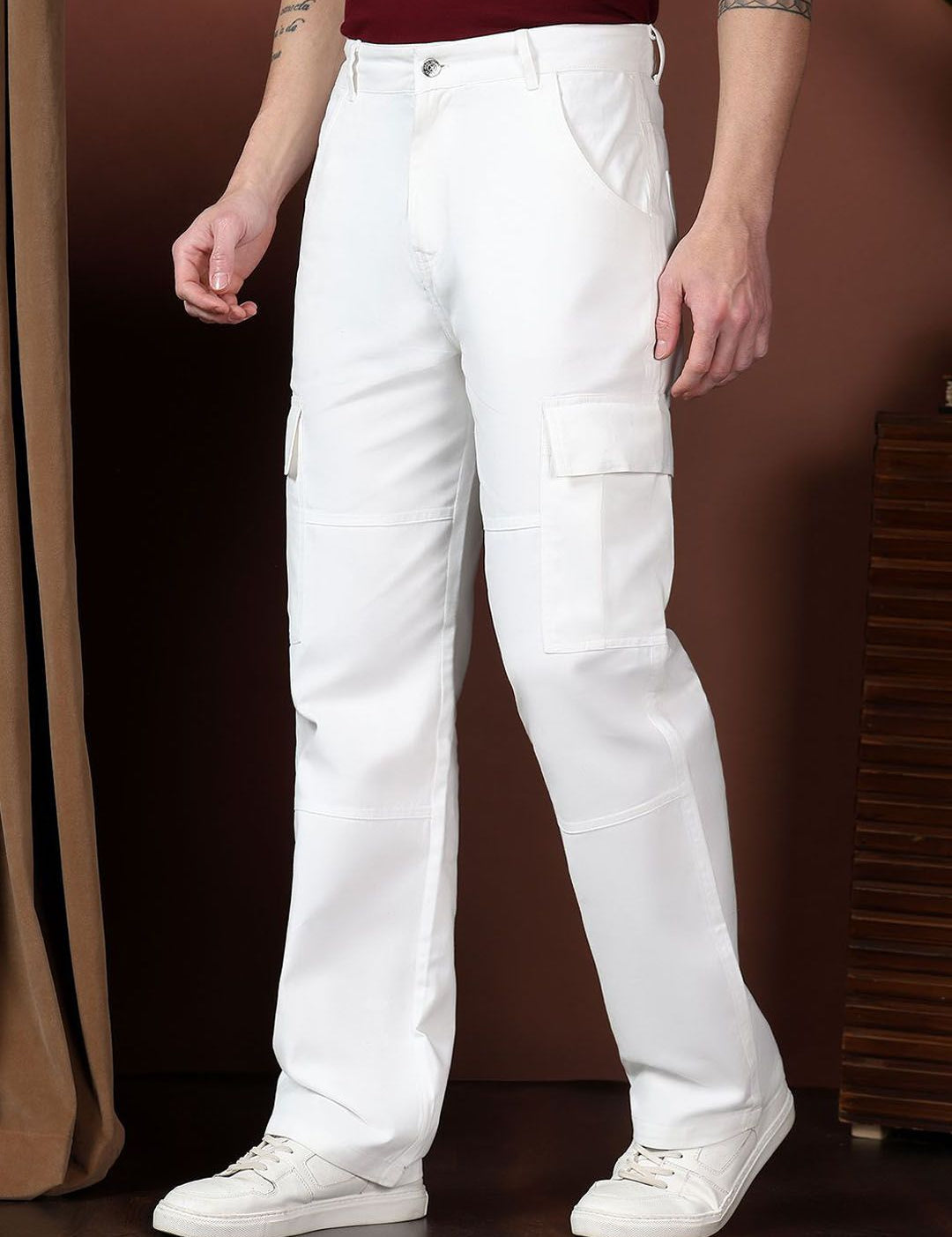 Kotty Men Relaxed Easy Wash Cargos Trousers