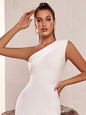 Kotty One Shoulder Bodycon Midi Dress