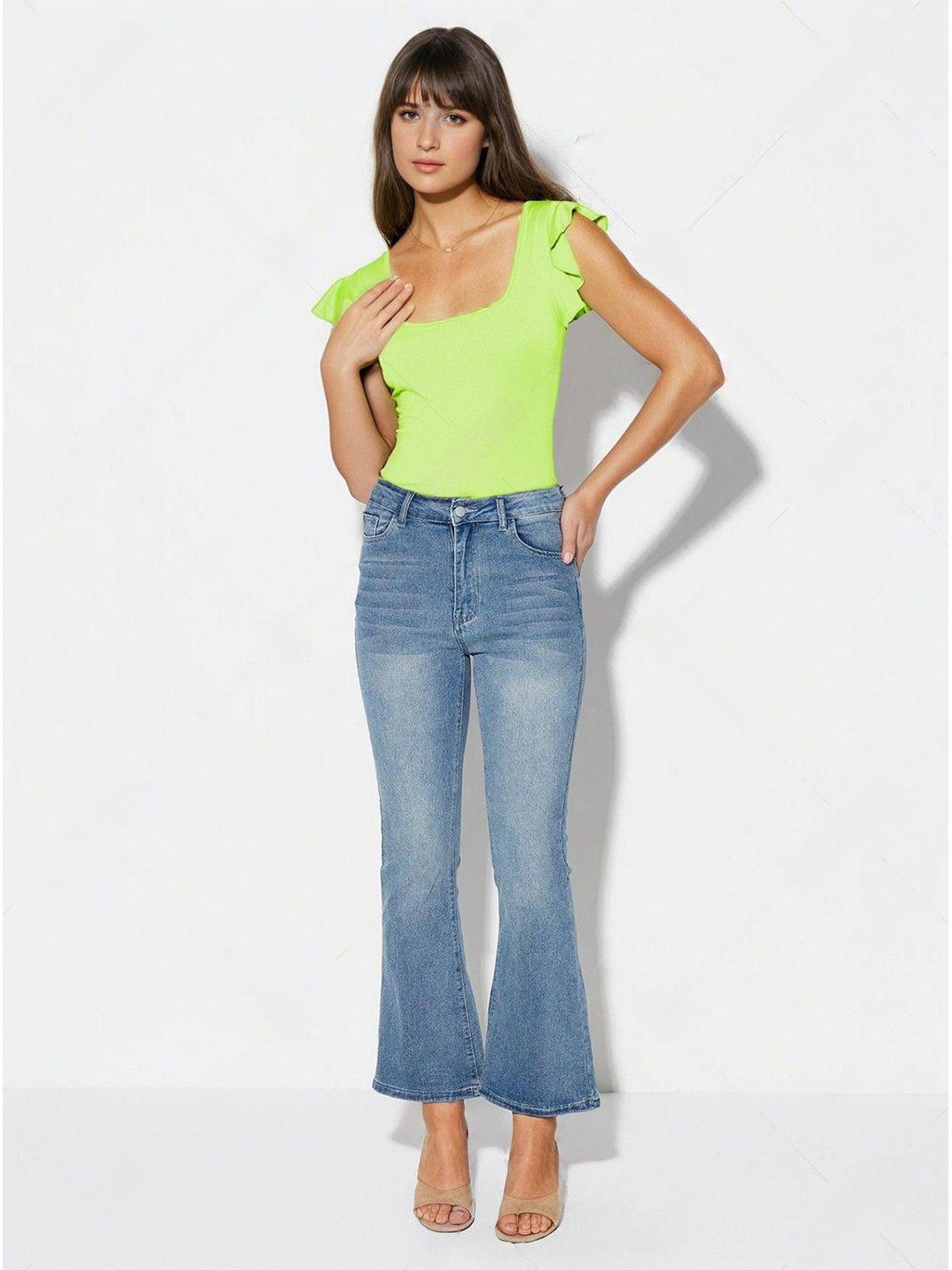 Kotty Women Solid High Neck Top