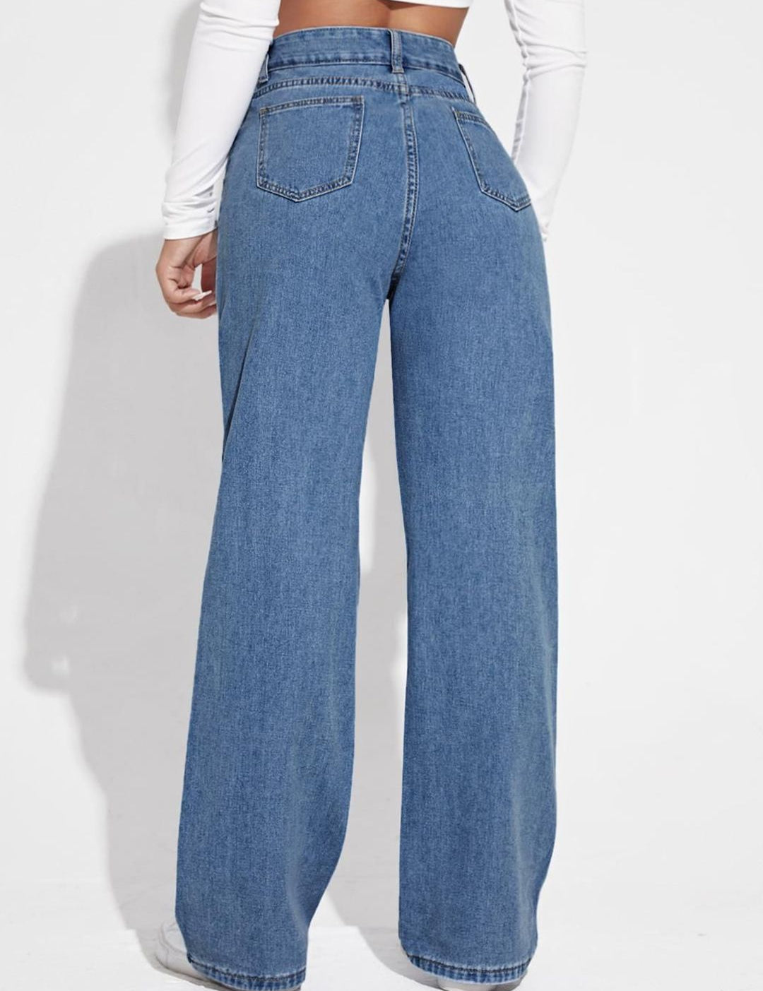 Kotty Women Straight Fit High-Rise Stretchable Jeans