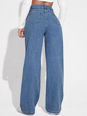 Kotty Women Straight Fit High-Rise Stretchable Jeans