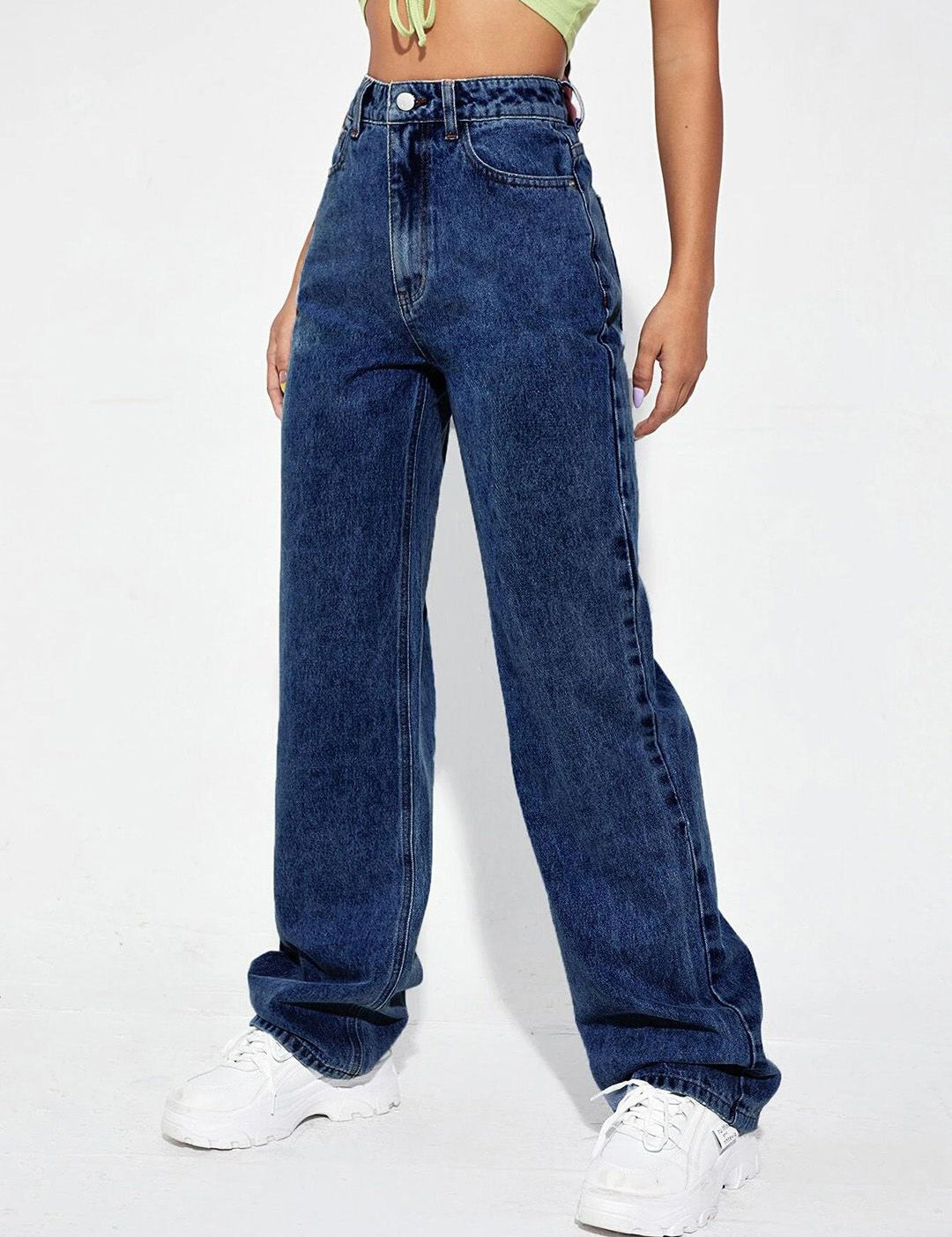 Kotty Women Straight Fit High-Rise Stretchable Jeans