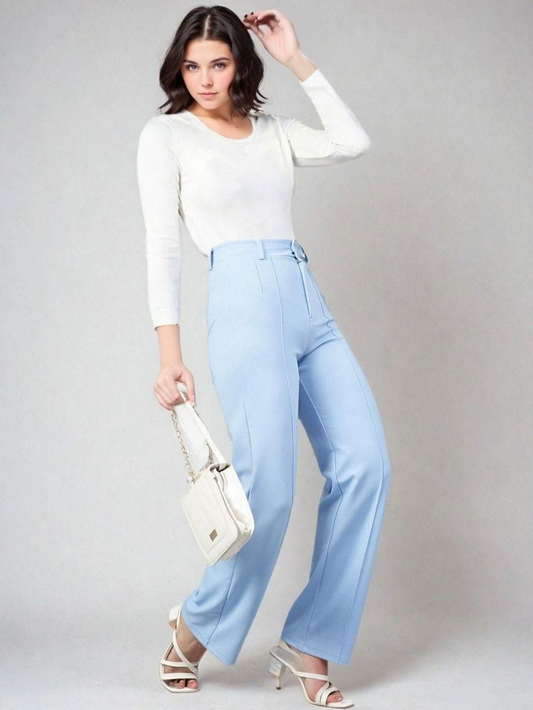 Kotty Scoop Neck Long Sleeves Thermal T-shirt With Trousers