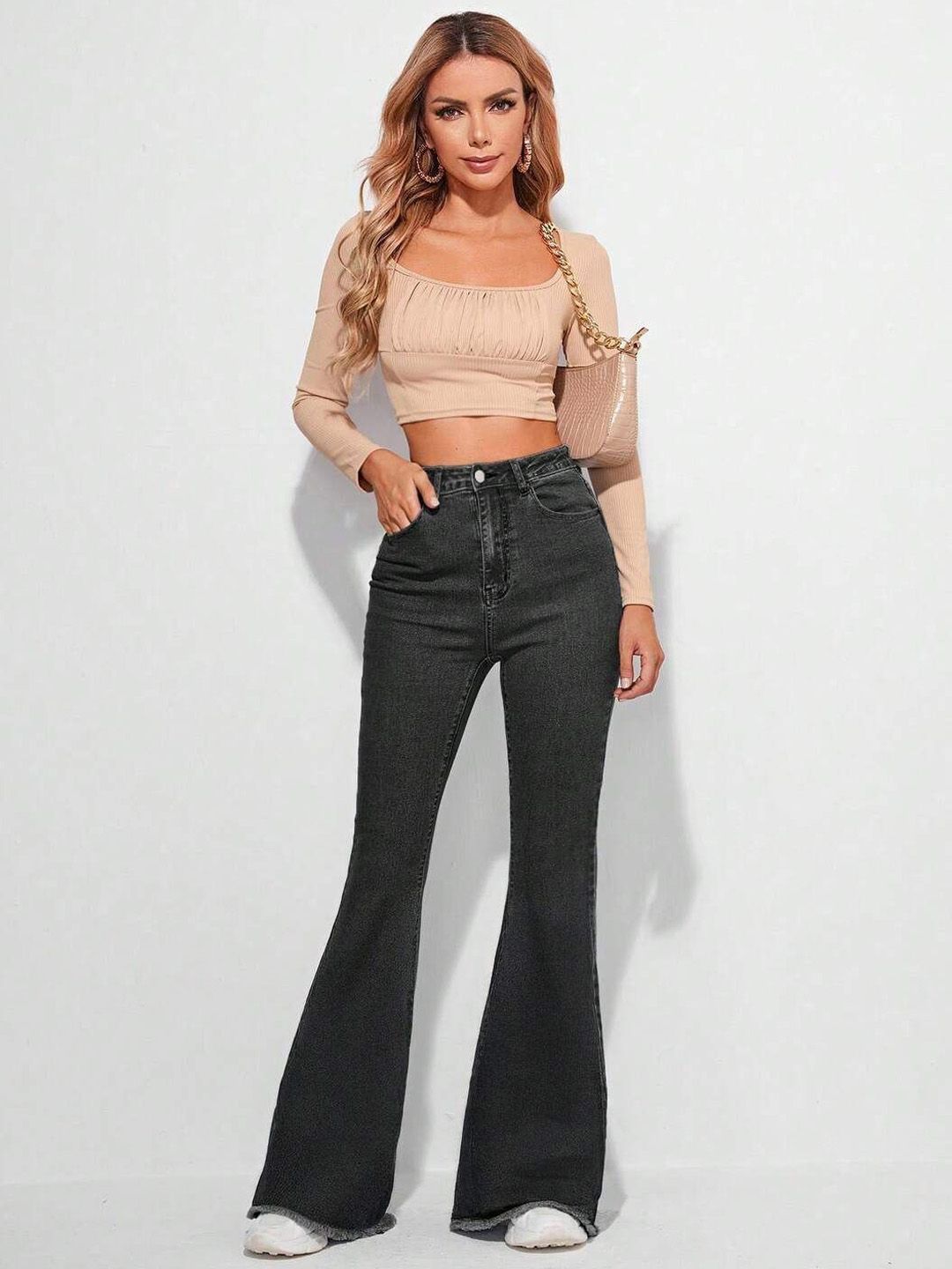 Kotty Women Bootilicious Bootcut High-Rise Stretchable Jeans