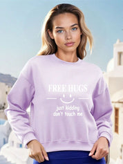 Kotty Women Typography Printed Round Neck Therma-Fit Sweatshirt