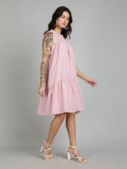 Kotty Women Flared Sleeve A - Line Dress