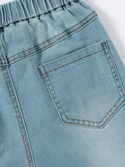 KOTTY Girls Boyfriend Mid Rise Blue Jeans